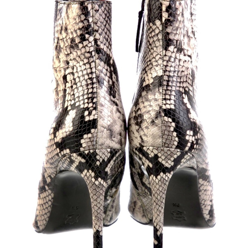 🌷Sold!🌷Alice + Olivia Snake Skin Leather Stiletto Ankle Boots! Size 9.5 - Picture 3 of 6